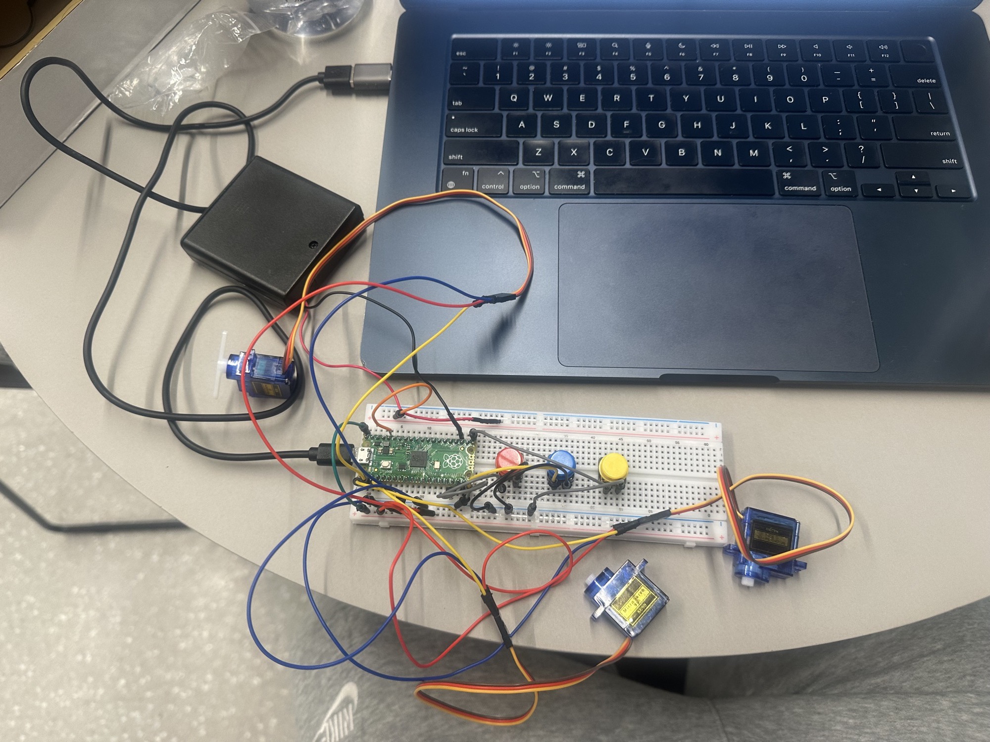 Revised breadboard build after the power fix